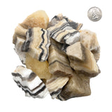 Natural Rough Zebra Calcite from Mexico