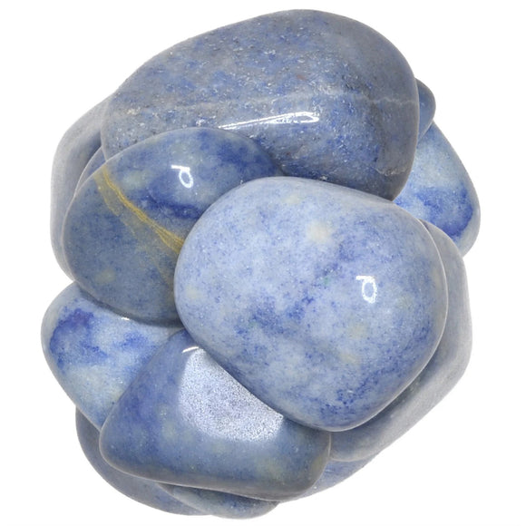 Hypnotic Gems: Tumbled Blue Quartz- Grade 1 -  XX Large - 2