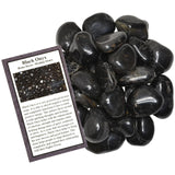 Hypnotic Gems: Black Onyx Tumbled Stones - Grade 1 - Medium - 1" to1.5" Avg.