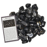 Hypnotic Gems: Black Onyx Tumbled Stones - Grade 1 - Small - 0.75" to1" Avg.