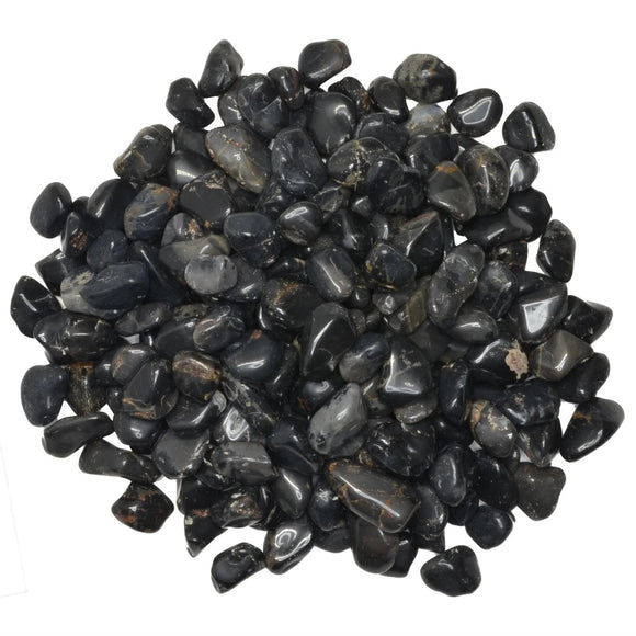 Hypnotic Gems: Black Onyx Tumbled Stones - Grade 1 - XXSmall - 0.25