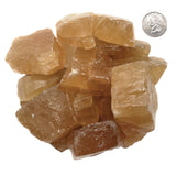 Rough Bulk Premium Honey Calcite Stones from Mexico - Large