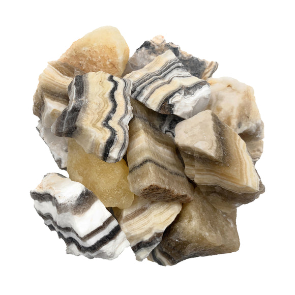 Natural Rough Zebra Calcite from Mexico