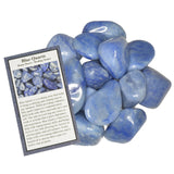 Hypnotic Gems: Tumbled Blue Quartz- Grade 1 - Large - 1.5"  to 1.75" Avg. - from Brazil
