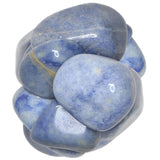 Hypnotic Gems: Tumbled Blue Quartz- Grade 1 -  XX Large - 2"  to 2.5" Avg. - from Brazil