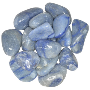 Hypnotic Gems: Tumbled Blue Quartz- Grade 2 - Large - 1.5"  to 1.75" Avg. - from Brazil