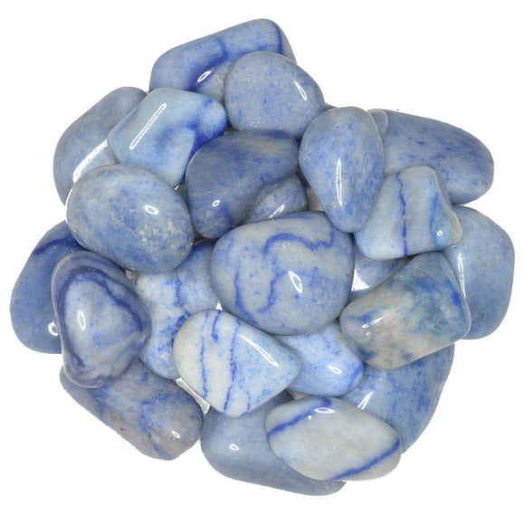 Hypnotic Gems: Tumbled Blue Quartz- Grade 2 - Medium - 1