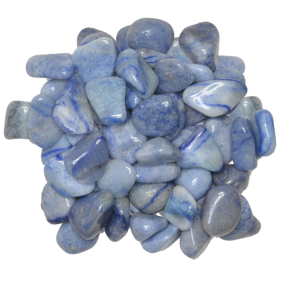 Hypnotic Gems: Tumbled Blue Quartz- Grade 2 - Small - 0.75