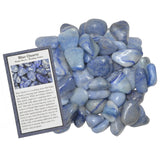 Hypnotic Gems: Tumbled Blue Quartz- Grade 2 - Small - 0.75"  to 1" Avg. - from Brazil