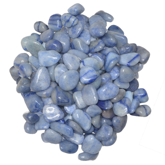 Copy of Hypnotic Gems: Tumbled Blue Quartz- Grade 2  - Extra Small - 0.5