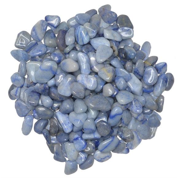 Hypnotic Gems: Tumbled Blue Quartz- Grade 2  - XX Small - 0.25