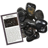 Hypnotic Gems: Black Onyx Tumbled Stones - Grade 1 - Large- 1.5" to 1.75" Avg.