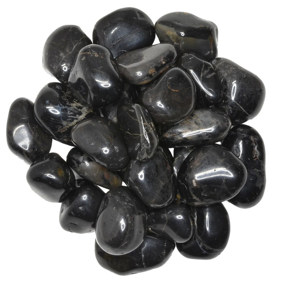 Hypnotic Gems: Black Onyx Tumbled Stones - Grade 1 - Medium - 1