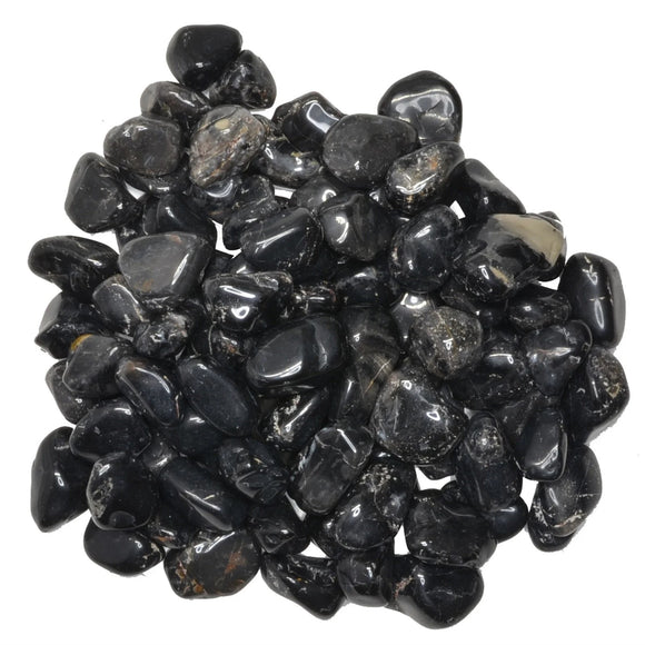 Hypnotic Gems: Black Onyx Tumbled Stones - Grade 1 - Small - 0.75