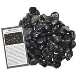 Hypnotic Gems: Black Onyx Tumbled Stones - Grade 1 - XSmall - 0.5" to 0.75" Avg.