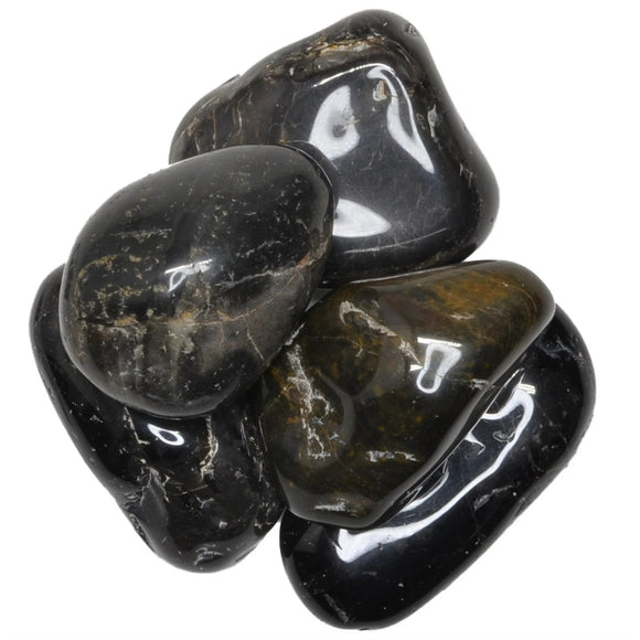Hypnotic Gems: Black Onyx Tumbled Stones - Grade 1 - XXLarge - 2
