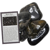 Hypnotic Gems: Black Onyx Tumbled Stones - Grade 1 - XXLarge - 2" to 2.5" Avg.