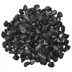Hypnotic Gems: Black Onyx Tumbled Stones - Grade 1 - XXSmall - 0.25" to 0.5" Avg.