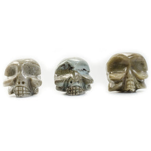 3 pcs Hand Carved Alien Head Collectable Figurine