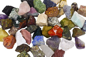 Rough Asia Stone Mix - Natural Raw Stones & Fountain Rocks for Tumbling, Cabbing, Polishing, Wire Wrapping Active