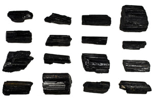 10 pcs Black Tourmaline Rods - 1.25 inch length