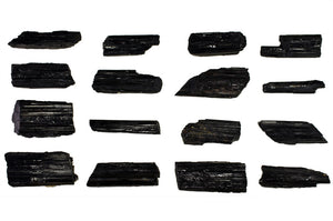 10 pcs Black Tourmaline Rods - 1.50 inch length