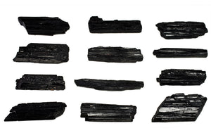 10 pcs Black Tourmaline Rods - 2 inch length