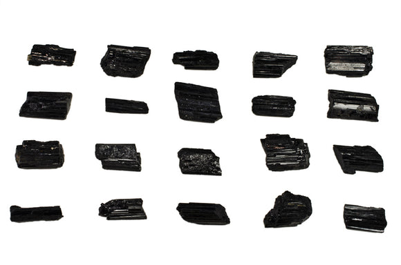 10 pcs Black Tourmaline Rods - 0.75 inch length