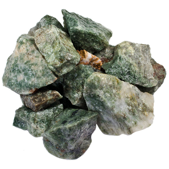 Green Rutile Rough Stones from India
