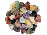 Hand Bagged Rough Stones Mix from Mexico - Natural Stones & Fountain Rocks for Tumbling, Cabbing, Wire Wrapping