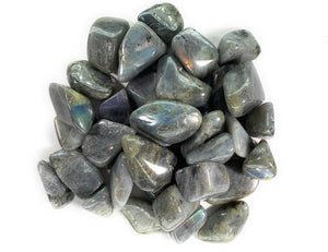 Tumbled Labradorite Stones from Madagascar - 0.75" to 1.5" Avg.