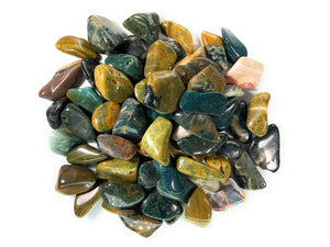Tumbled Sea Jasper Stones from Madagascar - 0.75" to 1.5" Avg.