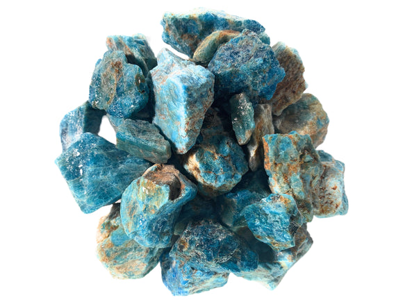 Blue Apatite Rough Stones from Madagascar