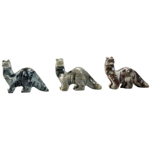 3 pcs Hand Carved T-Rex Collectable Figurine
