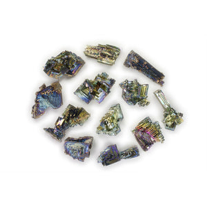 5 pcs of Large Bismuth Crystals - Avg 0.75" - 1.25" -Includes Hypnotic Gems Bismuth Information Card